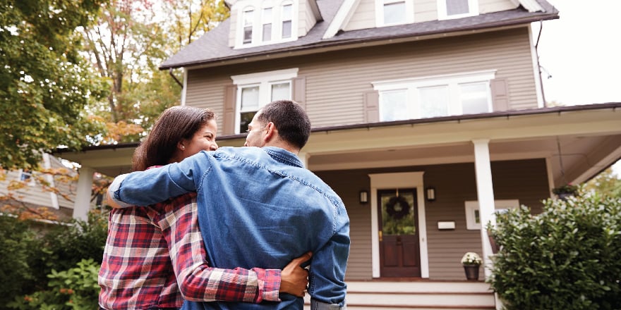 A couple purchasing a new home.