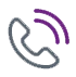 Icon Illustration to call the First Midwest Bank customer care center