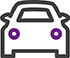 Icon illustration of a car for Auto Loans