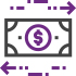 Icon illustration of money in motion for Liquidity Management services
