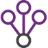 Icon illustration of connected circles for Loan Syndications
