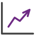 Icon illustration of an upward rising graph for Interest Rate Derivatives
