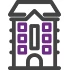 Icon illustration of a new building for Commercial Real Estate