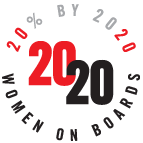 First Midwest Bank - 2020 Women on Boards awards emblem