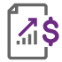 Icon illustration with a plan for Investment Management