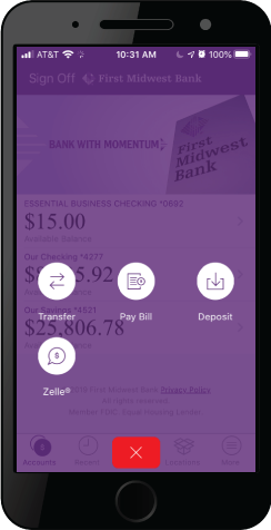 Log into Mobile Banking Anywhere
