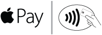 Illustration of the Apple Pay logo and digital payments emblem